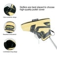 thumbnail image 6 of Golf Club Head Cover PU Leather Novelty Sneakers Shaped Golf Putter Headcover Black Yellow, 6 of 8
