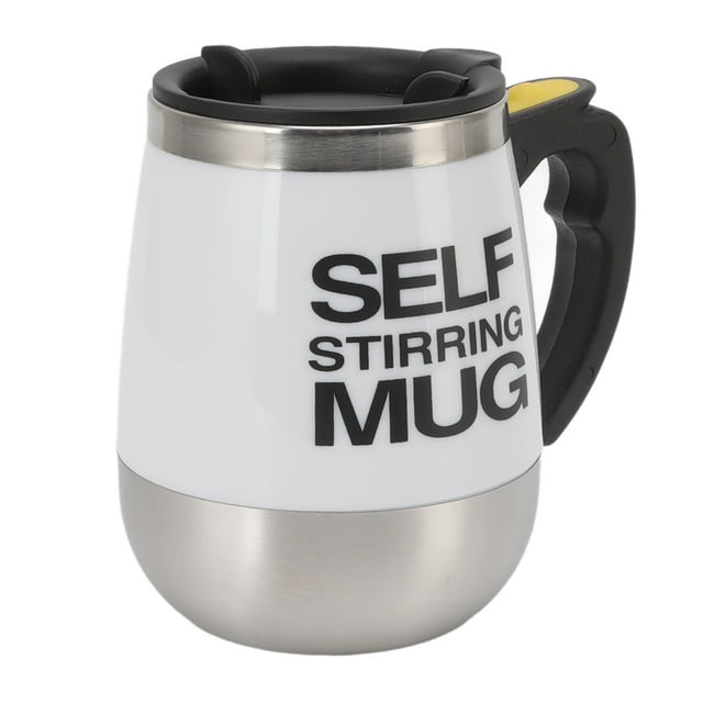 Electric Mixing Cup, Wide Applications Battery Powered Automatic Stirring Mug For Home White