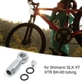 thumbnail image 3 of Yuarrent de aceite para bicicletas de montaña, cabezal de oliva, conectores de manguera de freno de disco hidráulico, accesorios de repuesto para Ciclismo Plata Yuarrent OD019869-04, 3 of 6