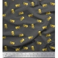 thumbnail image 1 of Soimoi Gray Rayon Crepe Fabric OMG Text Fabric Prints By Yard 46 Inch Wide, 1 of 3
