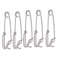 thumbnail image 1 of M Buder 5 Piezas de Clips de Pesca Giratorios de Acero Inoxidable Conectores Ojo Cerrado Herramienta de Cierre Rápido para Hilo Largo (3.0 x 110 mm / 0.11 x 4.33 pulgadas) para Agua Dulce y Salada, 1 of 9