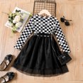 thumbnail image 3 of PatPat Kid Girl Tutu Dress Plaid Top with Mesh Skirt Size 5-12, 3 of 6