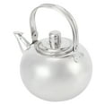 thumbnail image 4 of Tetera de acero inoxidable 304, cocina de inducción de fondo plano, hervidor de agua, tetera con filtro, plateado, 14cm, 1L, 4 of 14