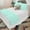 Aqua Blue, variant on Luxurious 800 Thread Count 100% Egyptian Cotton Ruffle Bed Runner 5 Pieces Egyptian Cotton Soft Fade-Resistant Easy Care Decorative Bed Scarf Solid Navy