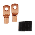 thumbnail image 6 of 10 Pack Pipemen's Installation Solution 0 Gauge Copper Ring Terminal 1/4" IS-PTRC-0-8, 6 of 8