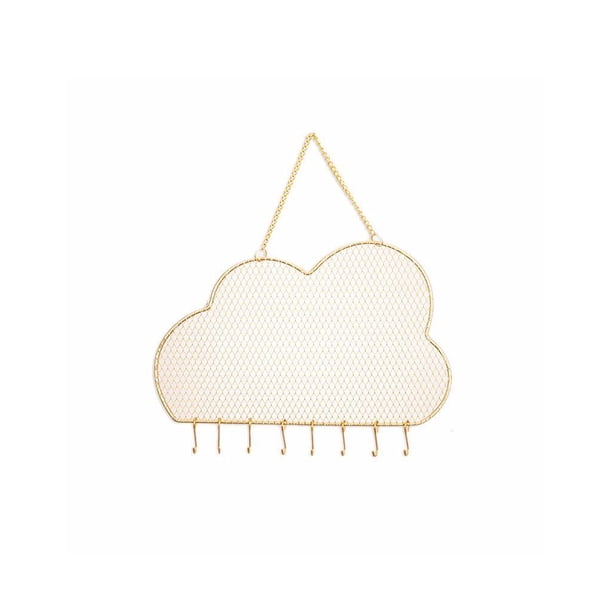 Minnieouse Soporte para pendientes, organizador de joyas de diseño especial colgante, estante de almacenamiento montado en la pared en forma de nube, sala Bolsas de maquillaje Minnieouse CE015128-00