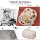 thumbnail image 5 of Bolsa de maquillaje de gran capacidad, bolsa de viaje para cosméticos para mujer, bolsas impermeables con asa y divisor, 5 of 5