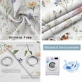 thumbnail image 4 of Pastoral Botanical Butterfly Blackout Curtains for Bedroom/Living Room, Thermal Insulated Kitchen Curtains, Spring Floral Watercolor Grommet Darkening Window Treatment Drapes 52"x72"x2, 4 of 8