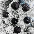 thumbnail image 4 of 12-Piece Christmas Tree Ornaments, 2.36" Plastic Ball Pendant Hanging Decor Shatterproof Christmas Decoration for Home and Party black, 4 of 7