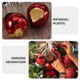 thumbnail image 4 of IDEANATEGRATE 12Ud Pendientes Colgantes De Tela Roja Para Fiesta Y Navideña, 4 of 5
