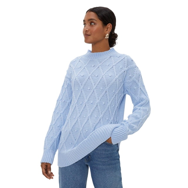 Dorothy Perkins - Jersey Borla para Mujer (Azul Claro)