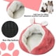 thumbnail image 4 of Cama para Gatos/Perros Sofá para Gatos con Sueño Profundo para Mascotas Suaves y Cómodas en Invierno MZ127 50 * 50 * 35 CM, Rosa, 4 of 5