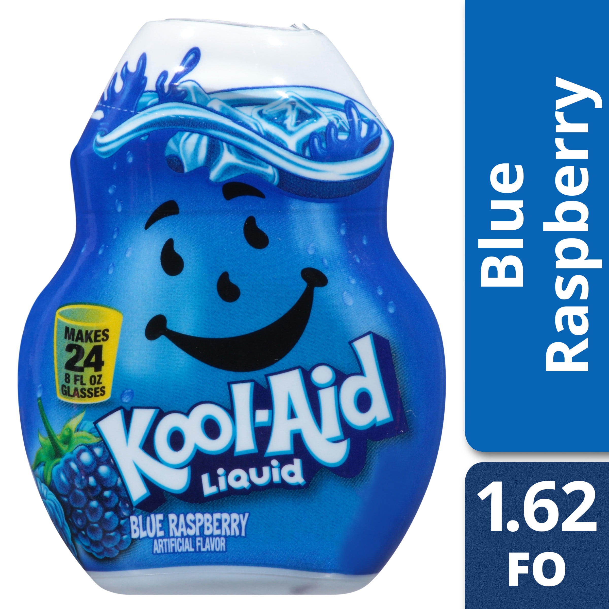 KoolAid Blue Raspberry Liquid Drink Mix, Caffeine Free, 1.62 fl oz