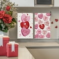 thumbnail image 6 of Sm:)e Valentine's Day Kitchen Dish Towels, 18x26 Inch, Set of 2, Be Mine I Love U XOXO Hearts, 6 of 6