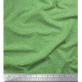 thumbnail image 1 of Soimoi Green Moss Georgette Fabric Diamond Geometric Printed Craft Fabric by the Yard 42 Inch Wide, 1 of 5