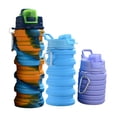 thumbnail image 2 of TheFound Portable Collapsible Silicone Water Bottle with Lid Foldable Kettle, 2 of 5