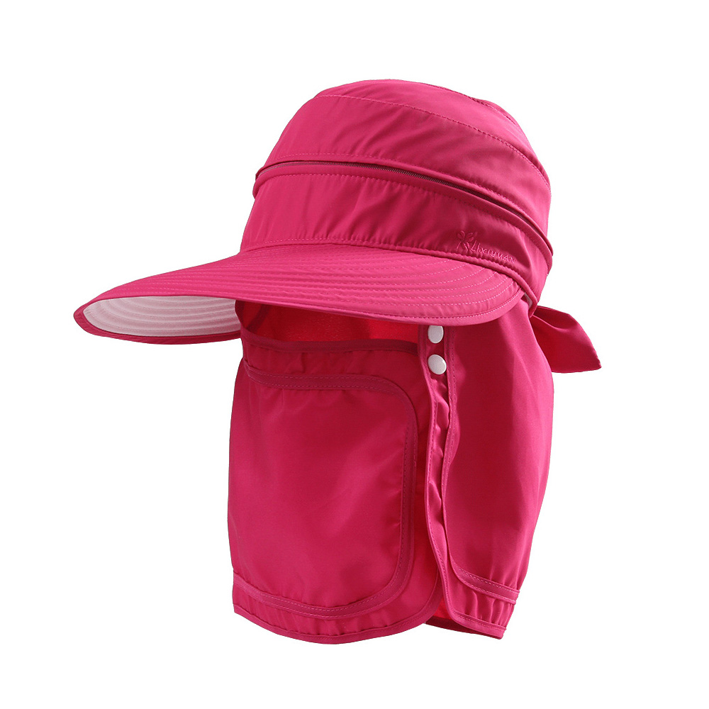 Women's Foldable Sun Hat UV Protection Wide Brim Sun Hat Face Neck Protection Summer Hat Dual Use;Women's Foldable Sun Hat UV Protection Wide Brim Hat Face Neck Protection - image 2 of 12