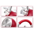 thumbnail image 3 of HausRoland Stainless Steel Whistling Kettle with Ergonomic Nylon Handle 3.2 Qt (3 L) Tea Kettle for Stove Top, Red, 3 of 3