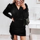 thumbnail image 5 of Vestido de otoño de manga larga con cuello en V de moda sexy para mujer Fridja  nbo4129, 5 of 9