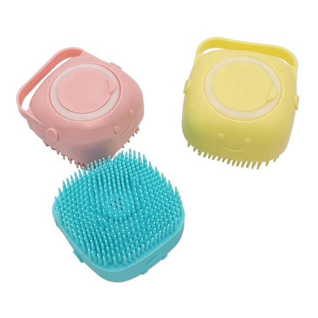 Cepillo Corporal De Baño Silicon Dispensador Jabon Relajante3