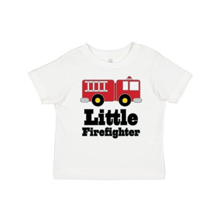 

Inktastic Little Firefighter Fire Engine Boys or Girls Baby T-Shirt
