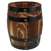 OFFIGAM Retro Wood Utensil Organizer for Cutlery and Silverware Dark Brown