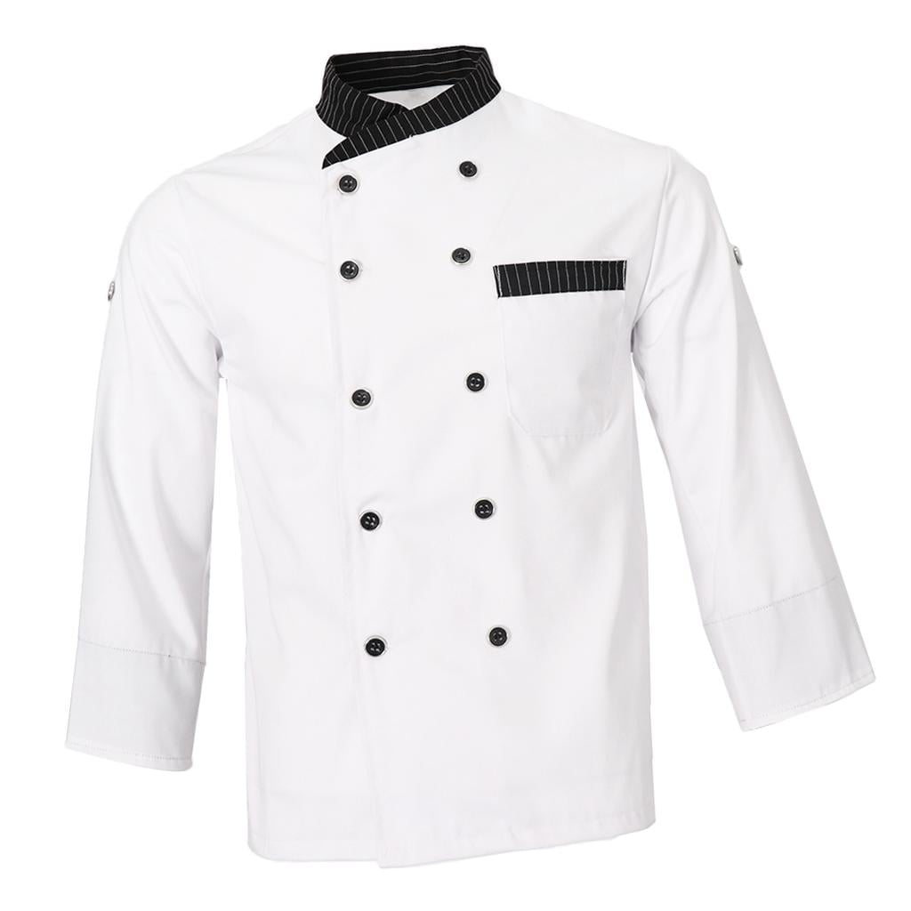 XXL White long sleeved chefs jacket 