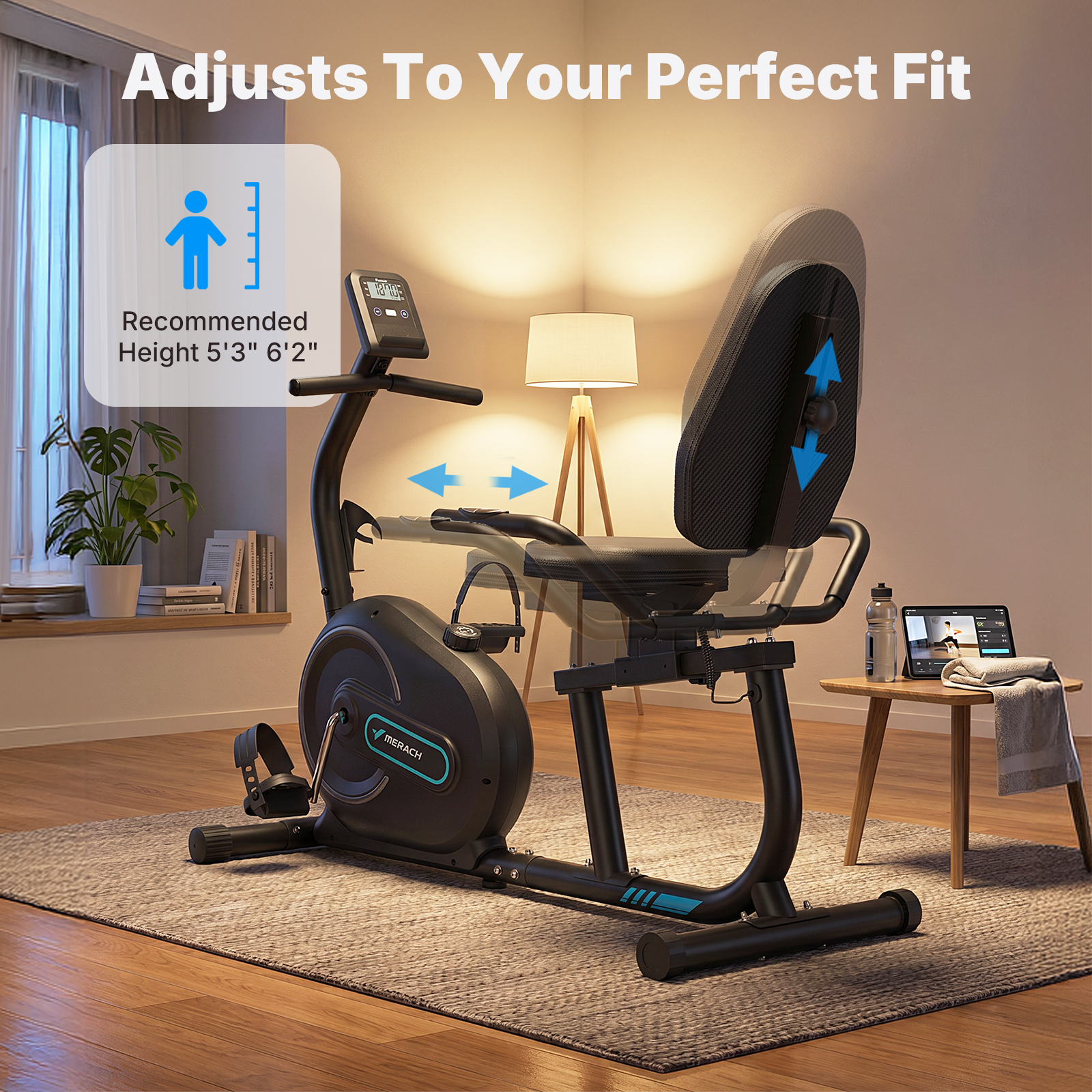 MERACH Smart Recumbent Exercise Bike photo 6