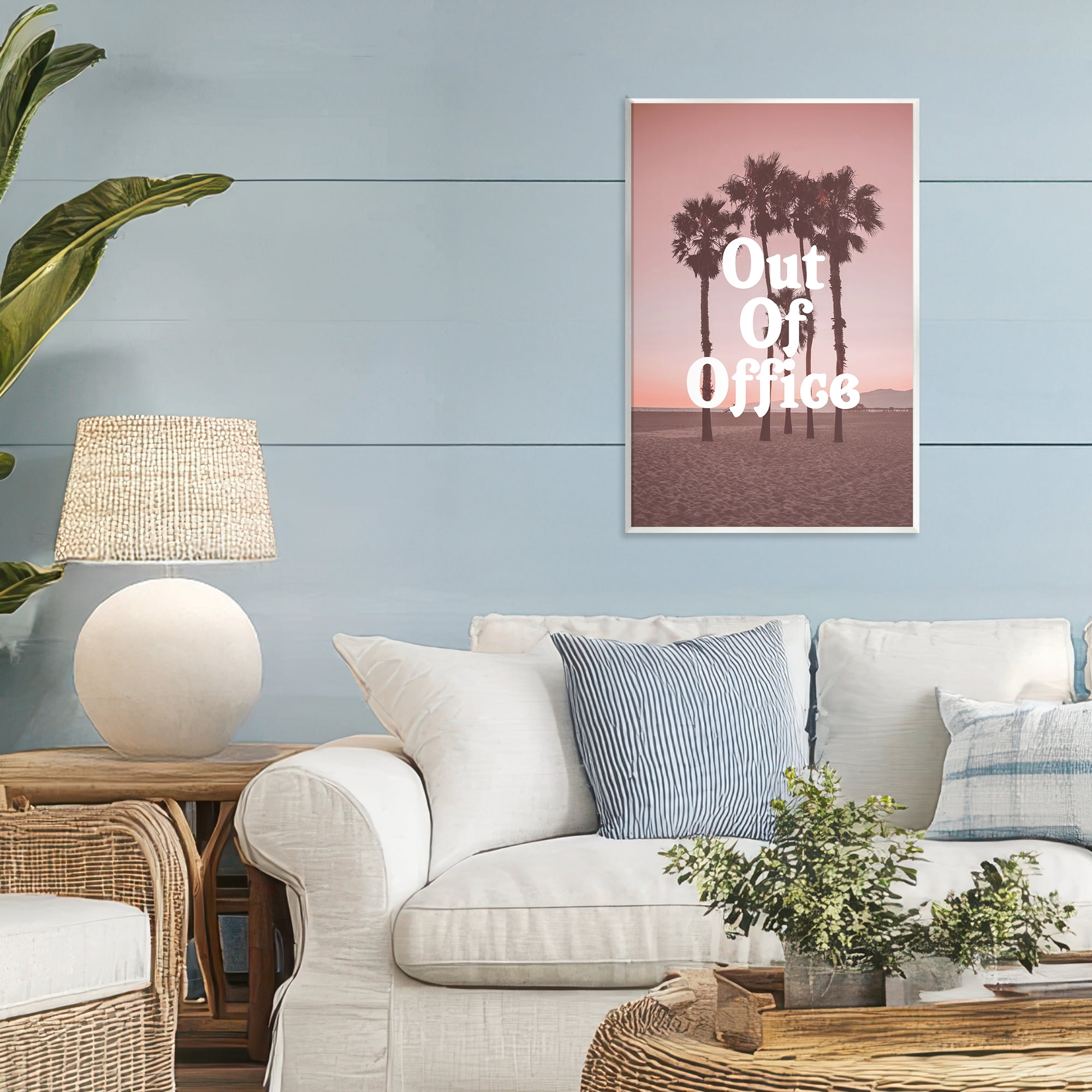 Stupell Industries Out Of Office Tropical Escape Wall Plaque Art, design by Lil' Rue
