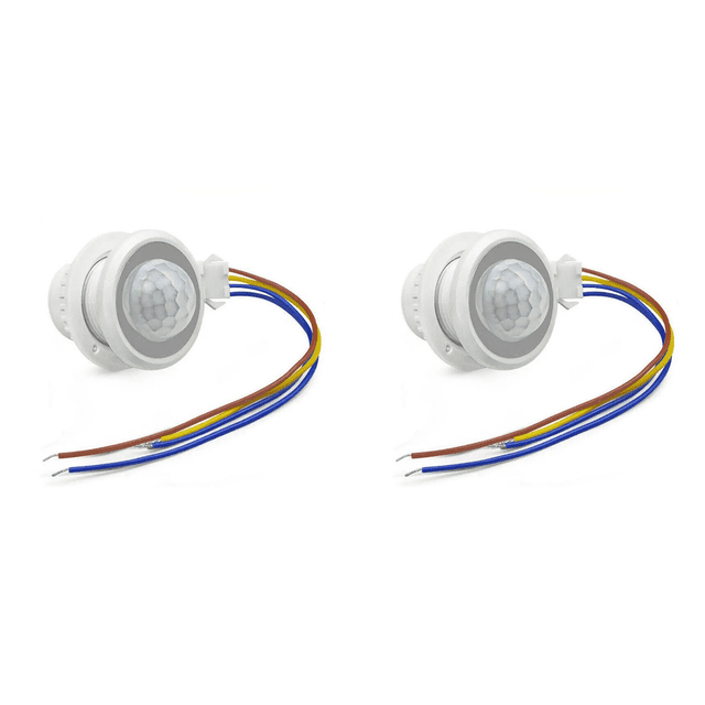 2X Motion Sensor Light Switch AC85-265V PIR Sensor for Lighting Time Delay Adjust Movement Detector Lamp