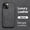 Darkgray, variant on Dteck Luxury Leather Case for iPhone 13 6.1 Inch, Ultra Slim Thin Imported Leather Magnetic Shockproof Rugged Cover Case for iPhone 13, Lightgray