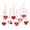 C, variant on Valentine's Day Heart Garland Banner, Non-Woven Fabric Party Decoration Bunting Romantic Festival Decor for Bedroom and Party, Long Heart Shaped Banner for Door and Wall, Love Themed Decor