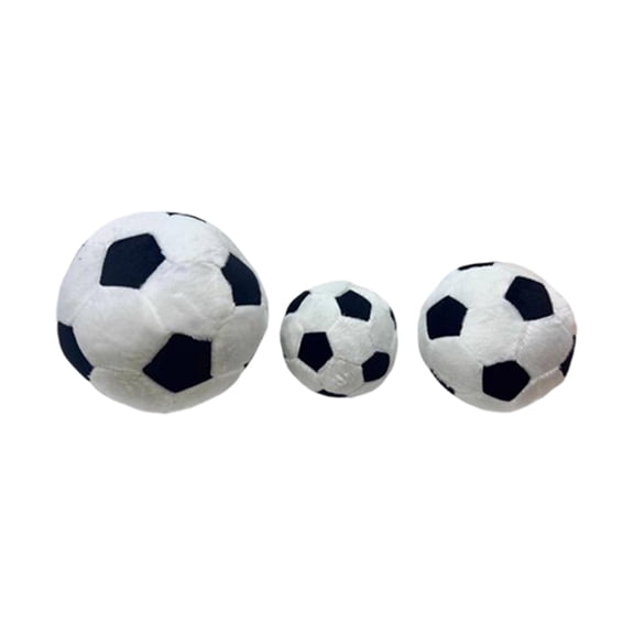 Soccer Ball Plush Toy - Soft Stuffed Fabric Soccer Pillow for K i d ss Indoor Play, Sports Themed Room Decor, Fluffy Soccer Cushion
