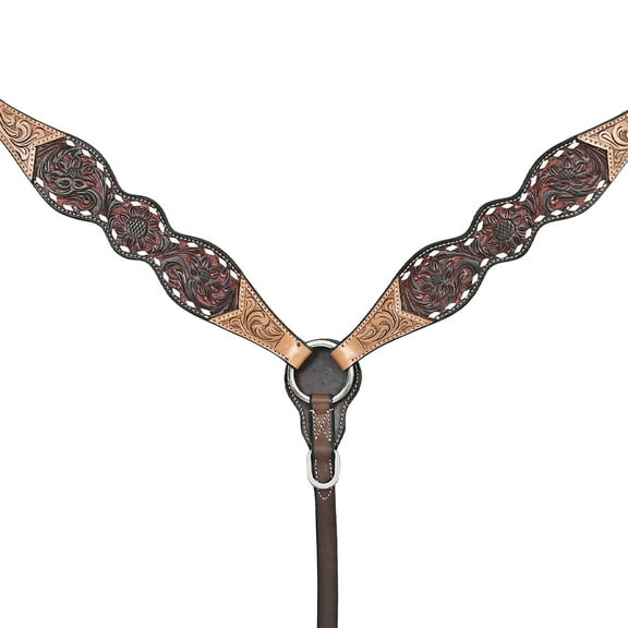 HILASON Western Horse Breast Collar American Leather Brown