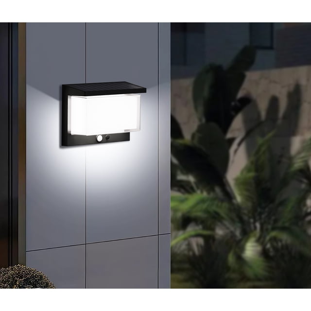 Lampara solar de pared LSP632 de 1000 lm con sensor de movimiento