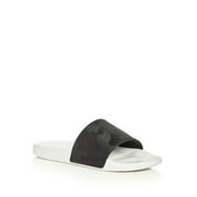 VINCE. Mens Black Textured Comfort Westcoast Round Toe Platform Slip On Slide Sandals Shoes 7 M