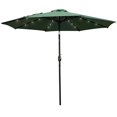 thumbnail image 2 of LeisureMod SUBL-9G Parasol de Terrasse Moderne en Acier avec LED et Tilt&44; Vert, 2 of 5