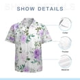 thumbnail image 7 of High Quality Hawaiian Shirts for Men Short Sleeve Aloha Beach Shirt Floral Summer Casual Button Down Shirts Blouses BBDX4I, 7 of 7