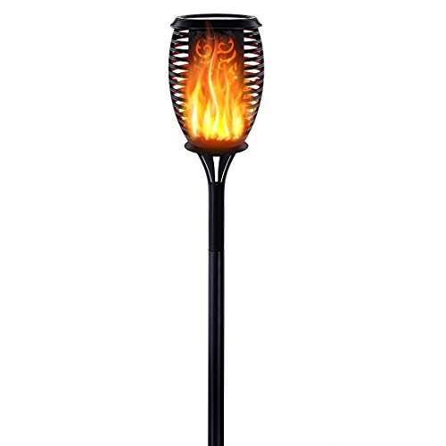 FITSAN Solar Torch Lights Hanging Solar-Powered Lanterns Dancing Flickering Flame Solar Light Outdoor Landscape Decoration for Garden Yard Pathway Patio 1