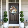 thumbnail image 3 of BKER New Dog Head Garland Rattan Ring Door Hanging Garden Window Decoration Wreath, 3 of 3