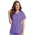 thumbnail image 3 of Landau Essentials Relaxed Fit 4-Pocket V-Neck Scrub Top for Women 8232, 3 of 9