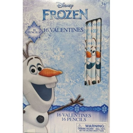 Olaf Valentines with Pencils