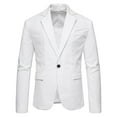 thumbnail image 2 of Akiihool Plus Size Blazers for Men Men's Casual Blazer Suit Jackets Lightweight One Button Blazer Jacket (White,XL), 2 of 4
