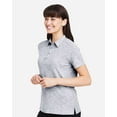 thumbnail image 2 of North End NE115W Women's Eclipse Jacquard Polo-PLATINUM HEATHER-2XL, 2 of 6