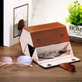 thumbnail image 6 of Sunglasses Organizer 6Slot, 2 Pack Brown Eyeglasses Cases, Multiple Pairs Eyeglasses Storage Foldable Sunglasses Holder, 6 of 6