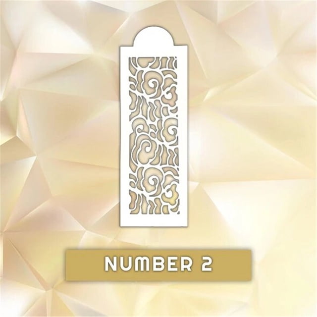 EGNMCR Printing DIY Retro Totem Hollow Spray Flower Template Cake Lace Decoration baking tool