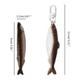 thumbnail image 3 of Osdhezcn Simulated Salted Fish Hairpin Hair Clip Headwear Headdress Creative Keychain, 3 of 17