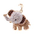 thumbnail image 3 of PENGXIANG Porte-Clés Décoré de Strass Style Éléphant (Bleu), 3 of 3