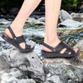 thumbnail image 2 of asddcavvf Men Summer Two Wear Buckle Strap Casual Open Toe Flat Soft Bottom Breathable Shoes Sandals, 2 of 9