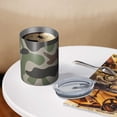 thumbnail image 3 of Camouflage 12oz Stainless Steel Coffee Mug – Double-Wall Insulated Cup with Spill-Resistant Lid, 360° Full-Print Design, Keeps Drinks Hot & Cold for Home, Office, Travel, Thanksgiving,Christmas, 3 of 5
